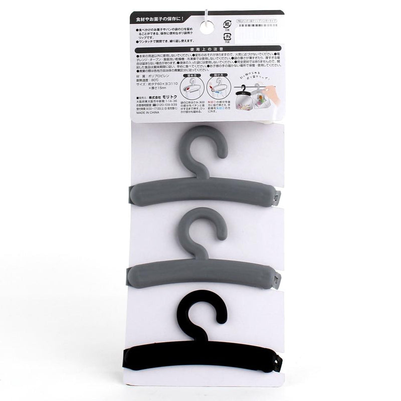 Clips (PP/Hanger-style/Closing Plastic Bags/6x11x1.5cm (4pcs))