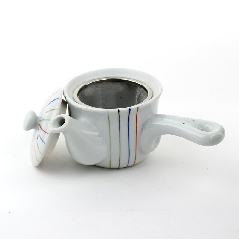 Tea Pot (Ceramic/Stripes)