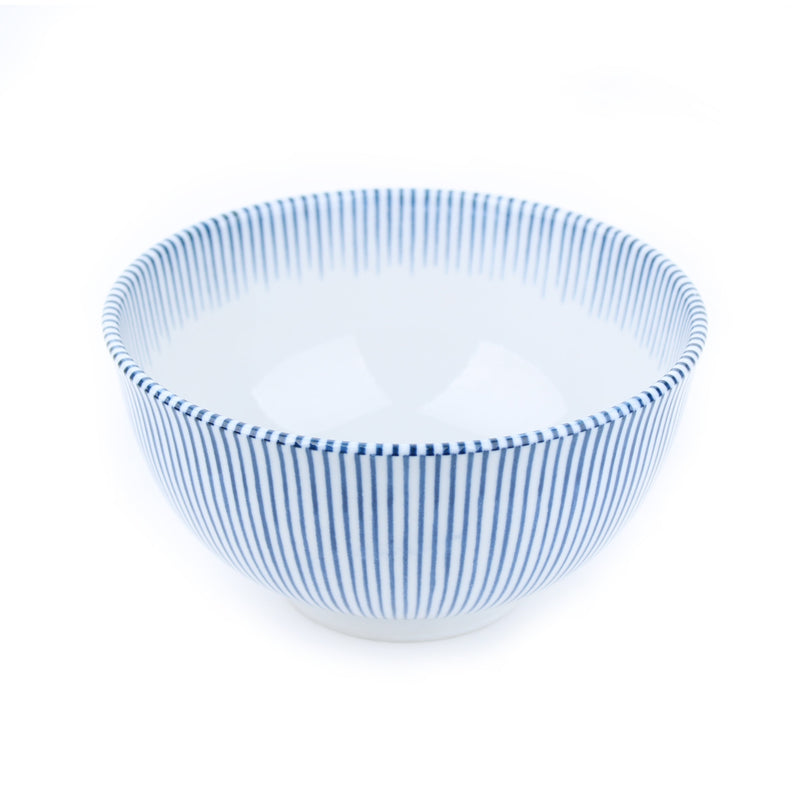 Bowl (Porcelain/Lightweight/Microwave & Dishwasher Safe/Kyotokusa Ten Grass/8.5cm/d.15.8cm/SMCol(s): Blue)