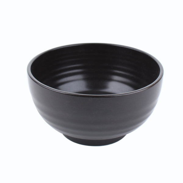 Bowl (Porcelain/Microwave and dishwasher safe/Black Glaze/Kisshou/L/8.7cm/d.16cm/SMCol(s): Black)