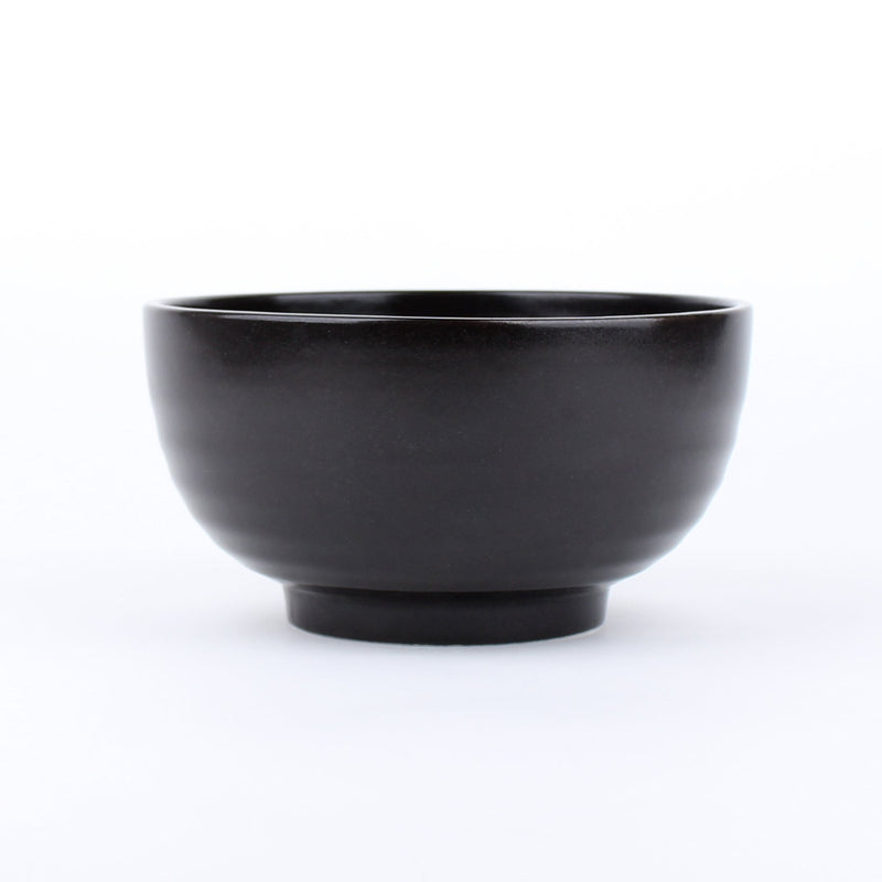 Bowl (Porcelain/Microwave and dishwasher safe/Black Glaze/Kisshou/L/8.7cm/d.16cm/SMCol(s): Black)