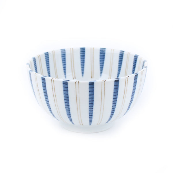 Bowl (Porcelain/Microwave & Dishwasher Safe/Sendan Tokusa/8.5cm/d.15.8cm/SMCol(s): Blue,White)