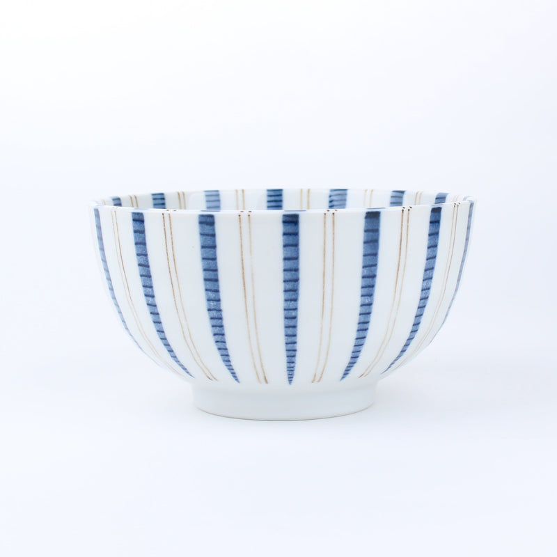 Bowl (Porcelain/Microwave & Dishwasher Safe/Sendan Tokusa/8.5cm/d.15.8cm/SMCol(s): Blue,White)
