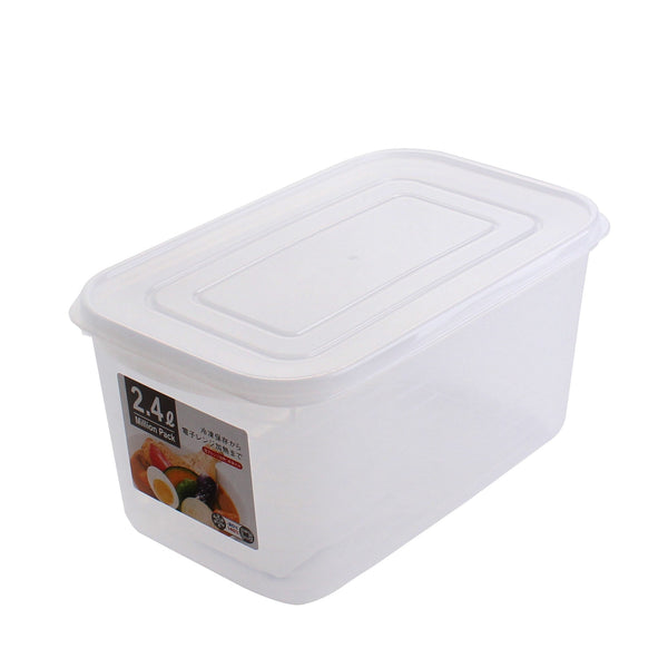 Clear Plastic Container with Lid (2.4L)