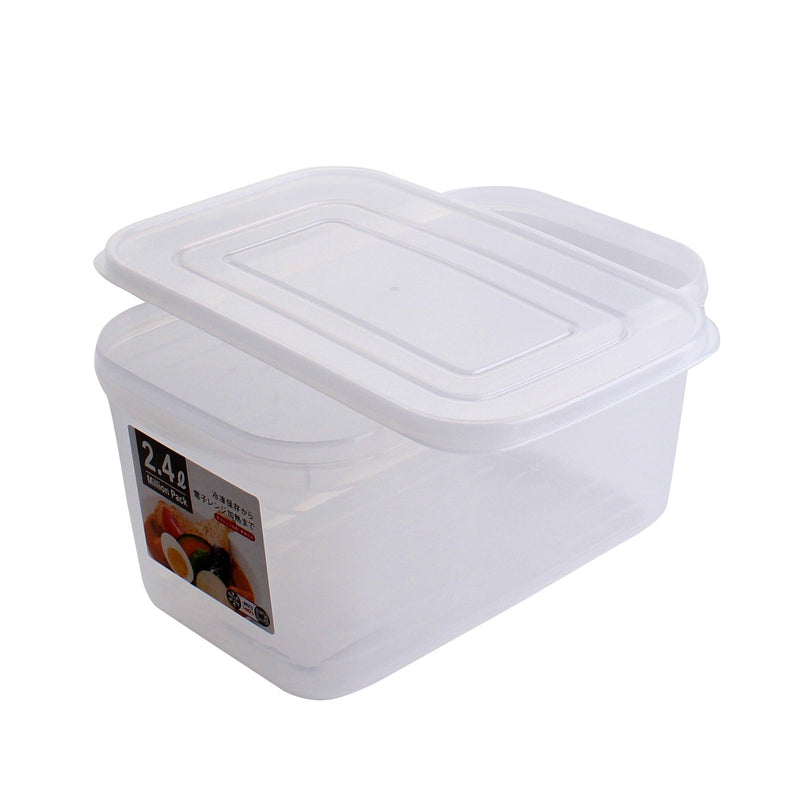 Clear Plastic Container with Lid (2.4L)