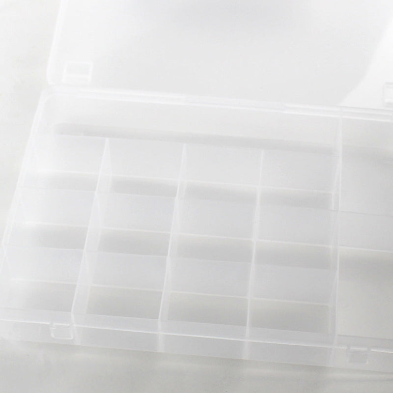 15-Section Semi-Transparent Storage Box