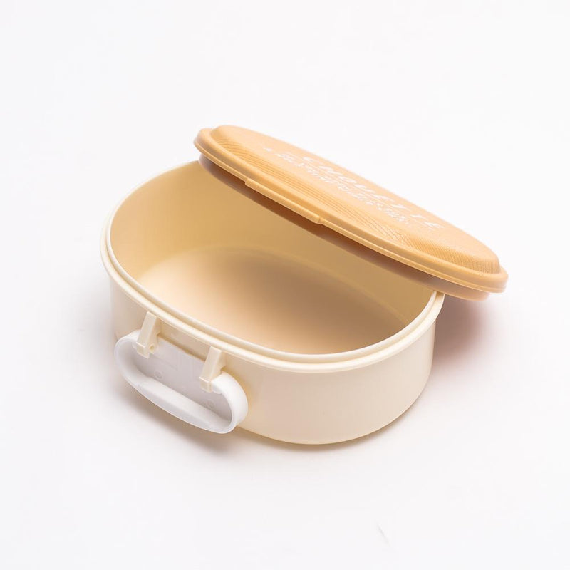 Lunch Box (Microwavable/Oval/Beige/11.6x10x4.7cm / 260mL)