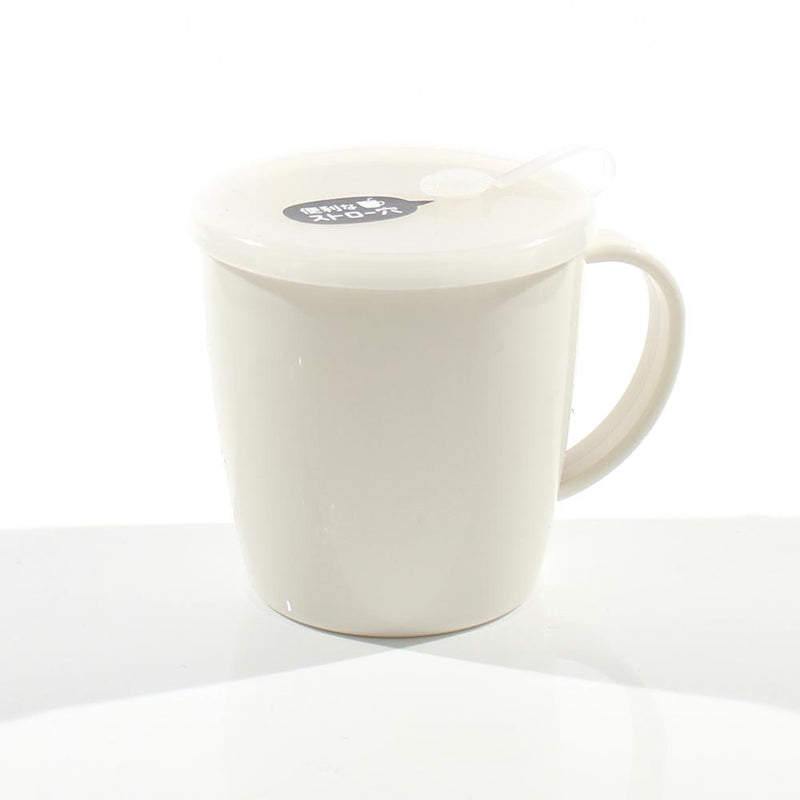 Plastic Mug With Lid (Polypropylene/Polyethylene/with Lid/9.2x10.6x8.9cm / 300ml)