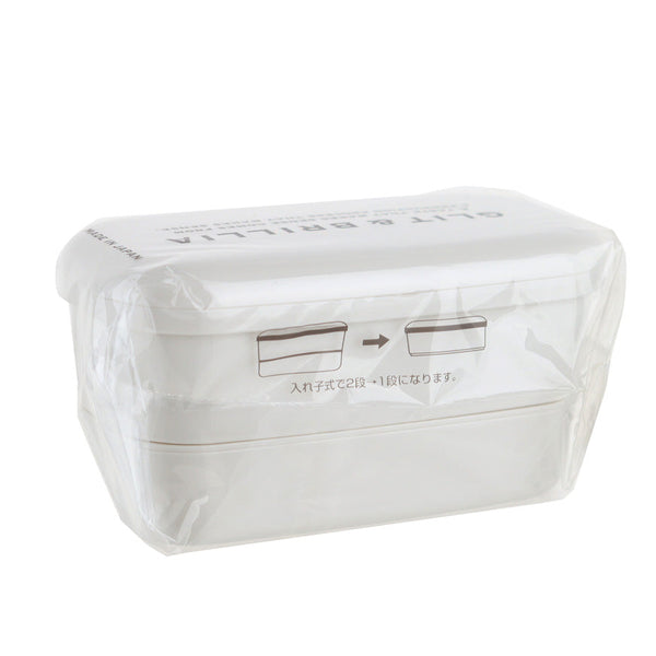 Plastic Lunch Box (2 Tiers/500mL)