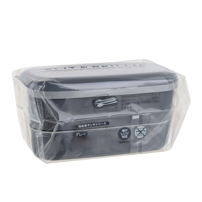 Plastic Lunch Box (2 Tiers/500mL)