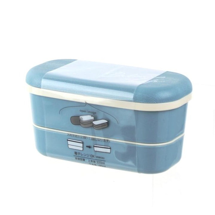 Lunchbox (2 Tier/Microwave Safe (Body)/Not Dishwasher Safe)