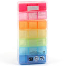 Pill Case Storage Box (3-Weeks/7-Col/8.6x17.9x2cm)