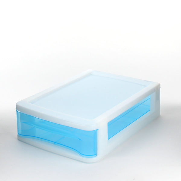 Desktop Drawer (Plastic/Rectangle/BL/WT/23.1x16.2x6.3cm)