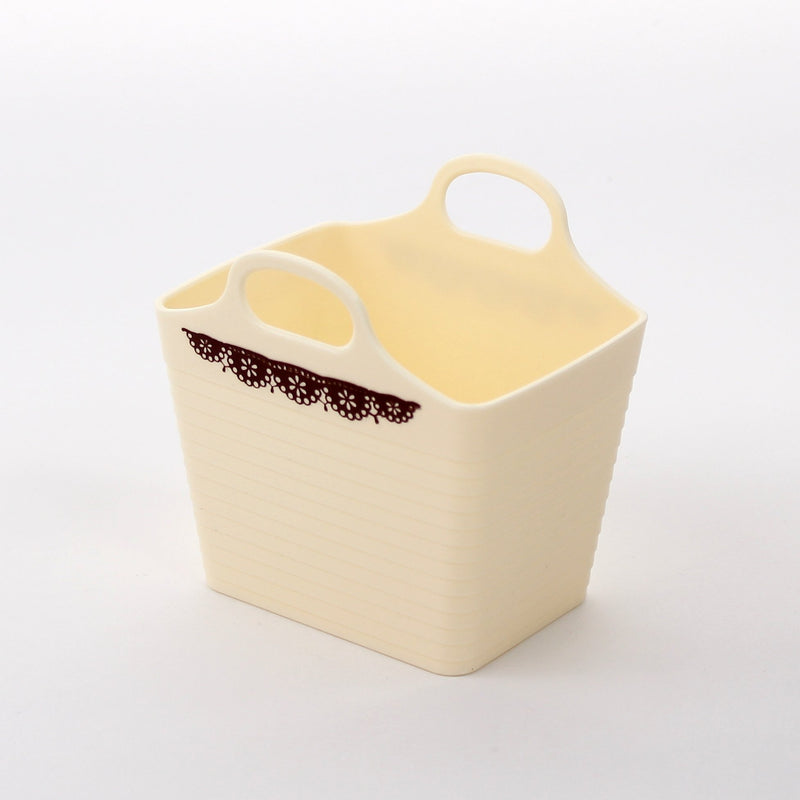 Bucket (w/Handle/Rect/WT/9.3x10.8x10.9cm)