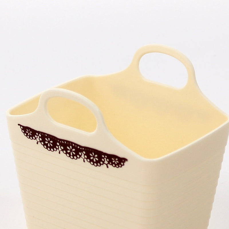 Bucket (w/Handle/Rect/WT/9.3x10.8x10.9cm)