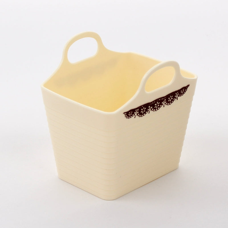 Bucket (w/Handle/Rect/WT/9.3x10.8x10.9cm)