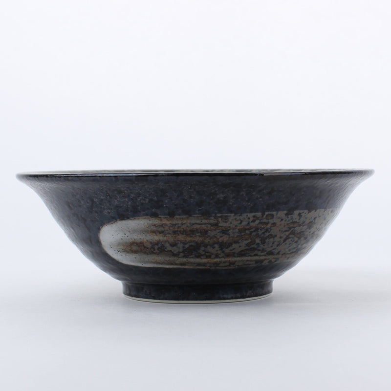 Akeyo Arabake Rough Brush Stroke Porcelain Bowl