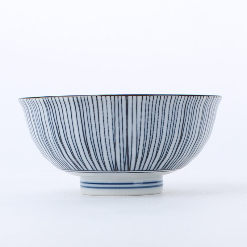 Round Hosotokusa Thin Ten Grass Porcelain Bowl d.11.6cm