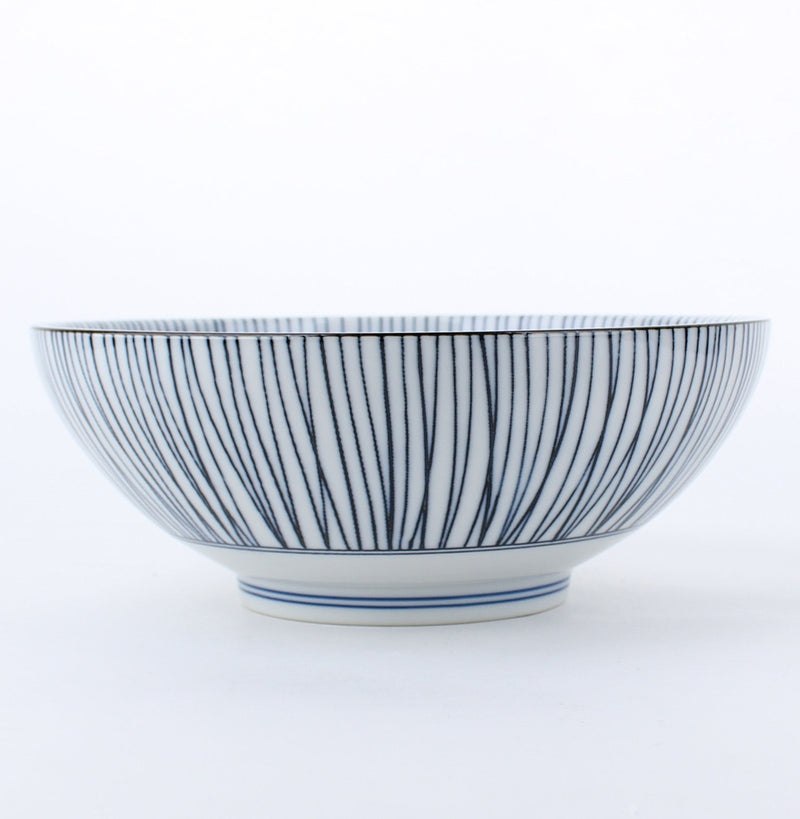 Hosotokusa Thin Ten Grass Porcelain Noodle Bowl