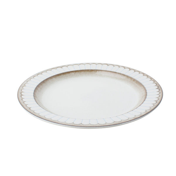 White Mino Ware Porcelain Cake Plate