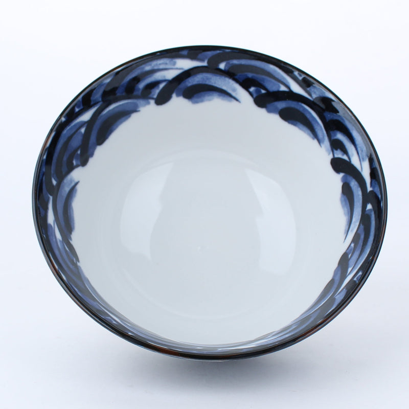 Waves Mino Ware Porcelain Bowl d.18cm