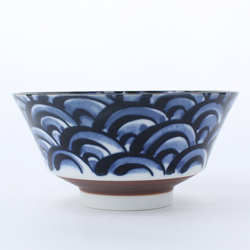 Waves Mino Ware Porcelain Bowl d.18cm
