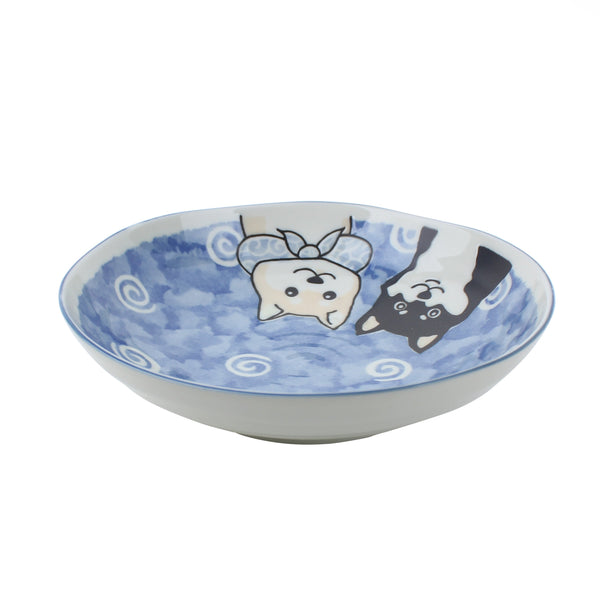 Shiba Dog Porcelain Deep Plate