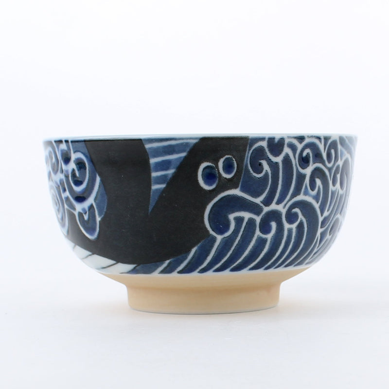 White Waves Whale Ceramic Small Bowl