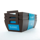 Brown Small Storage Basket with Handle (Set of 3)