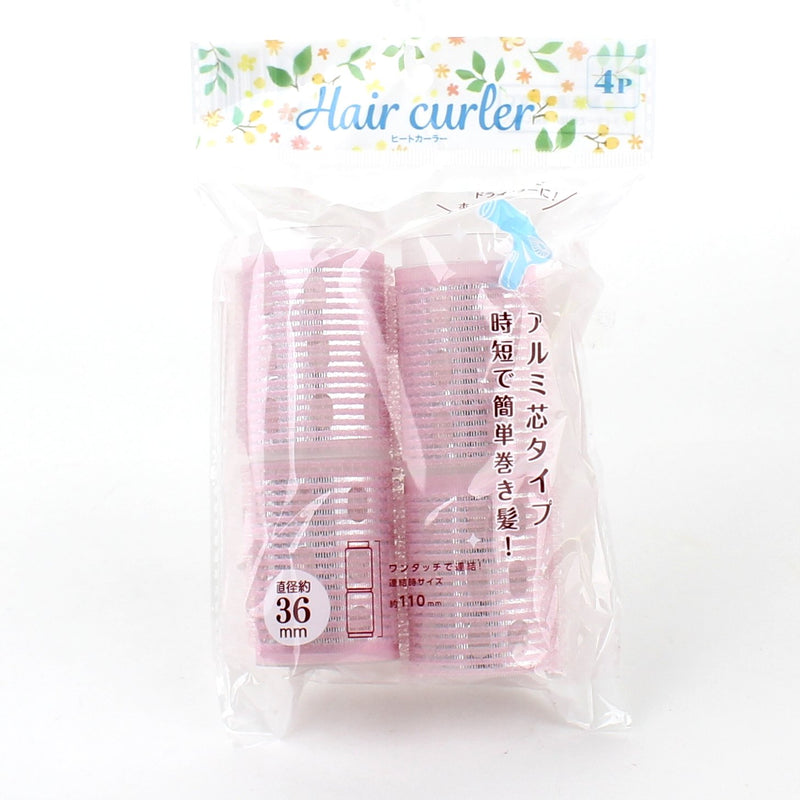 Pink Hair Curler Rollers (d.3.6cm (4pcs))