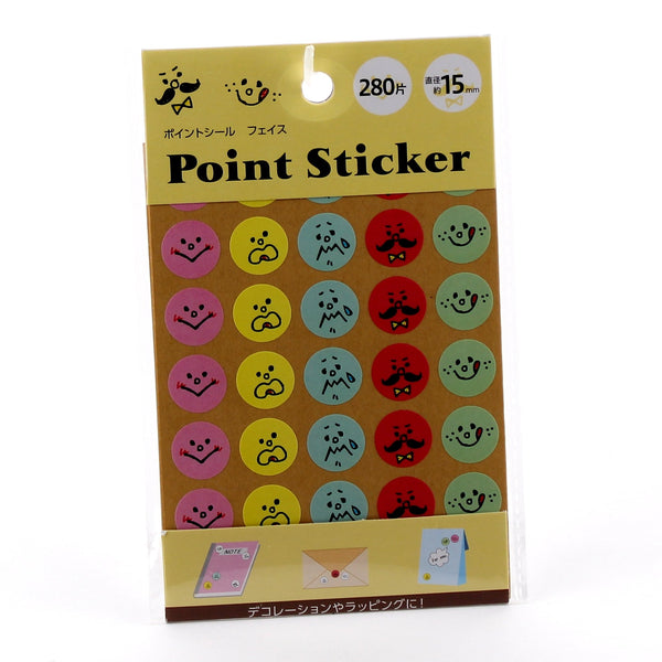 Point Stickers (*Circle*Face/d.1.5cm (280pcs))