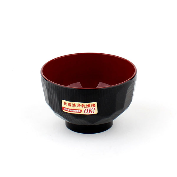 Lacquer Bowl (Dishwasher Safe/BK/RD/d.11x7cm)
