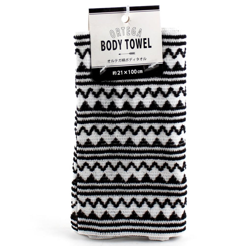 Exfoliating Towel (Body/Ortega Pattern/100x21cm (1 Pair))