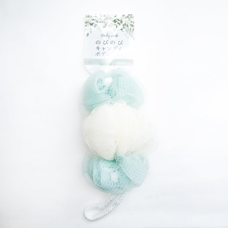Loofah (PE/For Body/Candy/90cm/SMCol(s): Green,White)