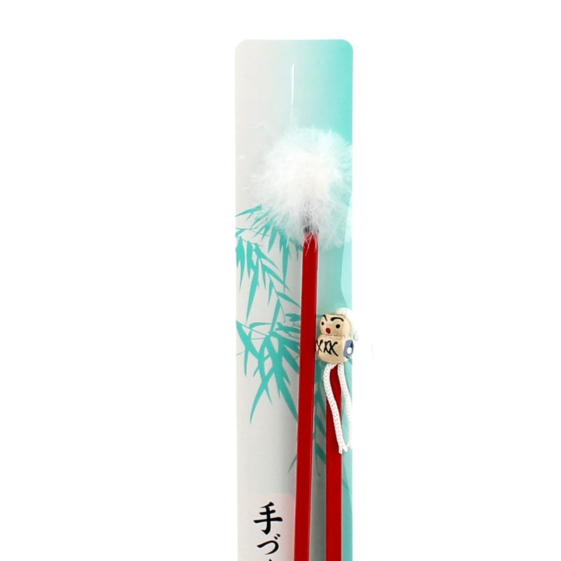 Ear Pick (Bamboo/w/Puff/RD*BK/2pcs)