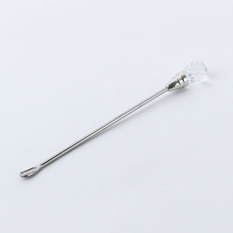 Spoon-Shaped Gel Nail Spatula For Mixing and Scooping Glitter
