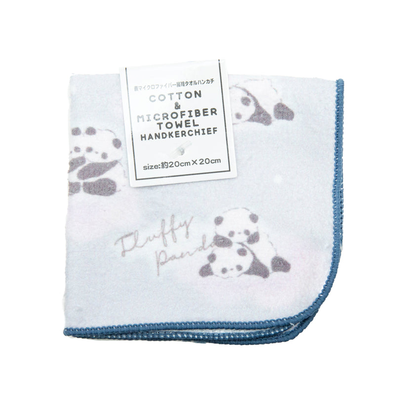Handkerchief Towel (Microfibre/Panda/20x20cm/SMCol(s): Mint/Grey/Pink)