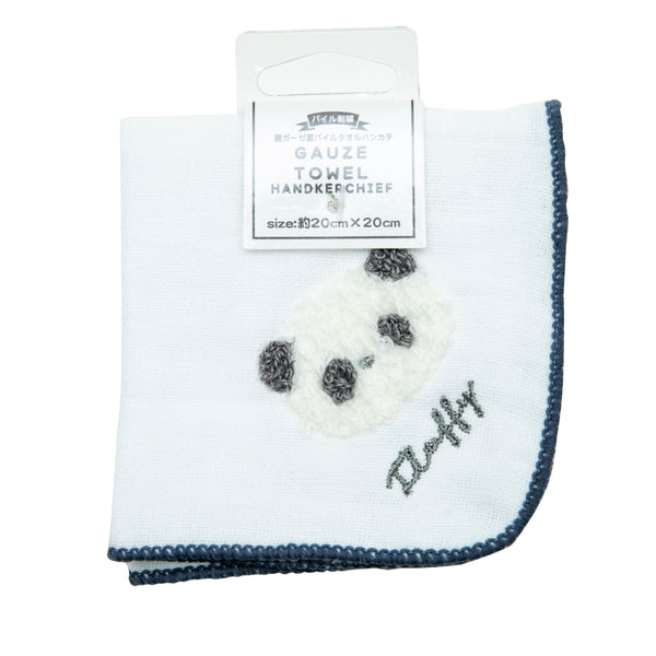 Handkerchief Towel (Gauze/Panda/20x20cm/SMCol(s): Grey/Brown)