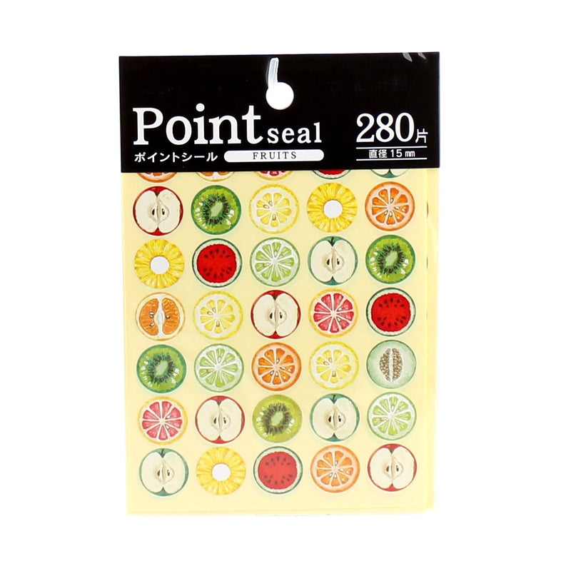 Point Stickers (Circle*Fruits/d.1.5cm (280pcs))