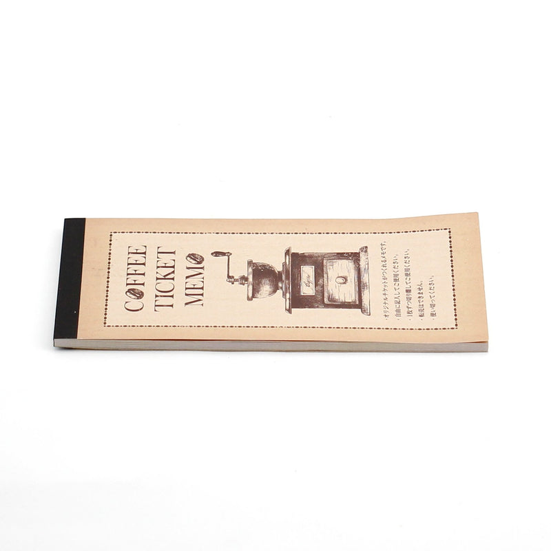 Coffee Ticket Memo Pad