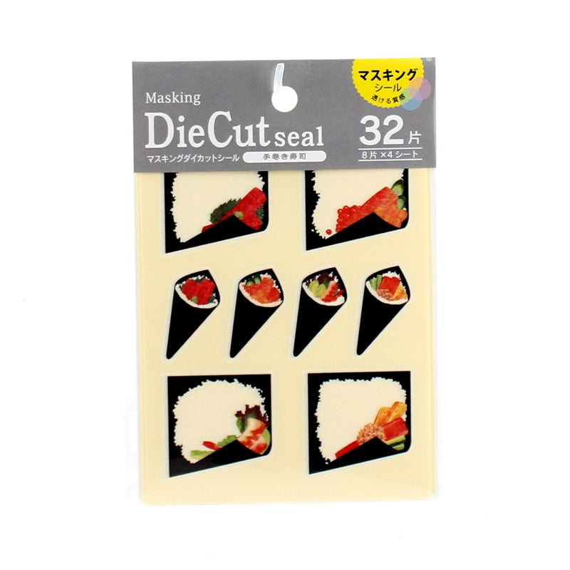 Washi Sticker (Sushi Roll/~3.5x3.5cm (32pcs))