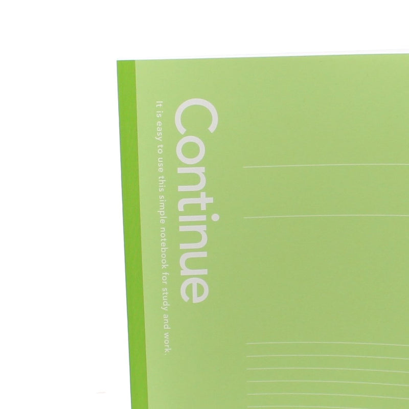 Continue Notebook Semi-B5 (Green, 7mm x 30Lines x 50Pages)