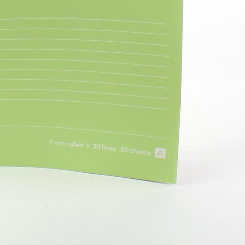 Continue Notebook Semi-B5 (Green, 7mm x 30Lines x 50Pages)