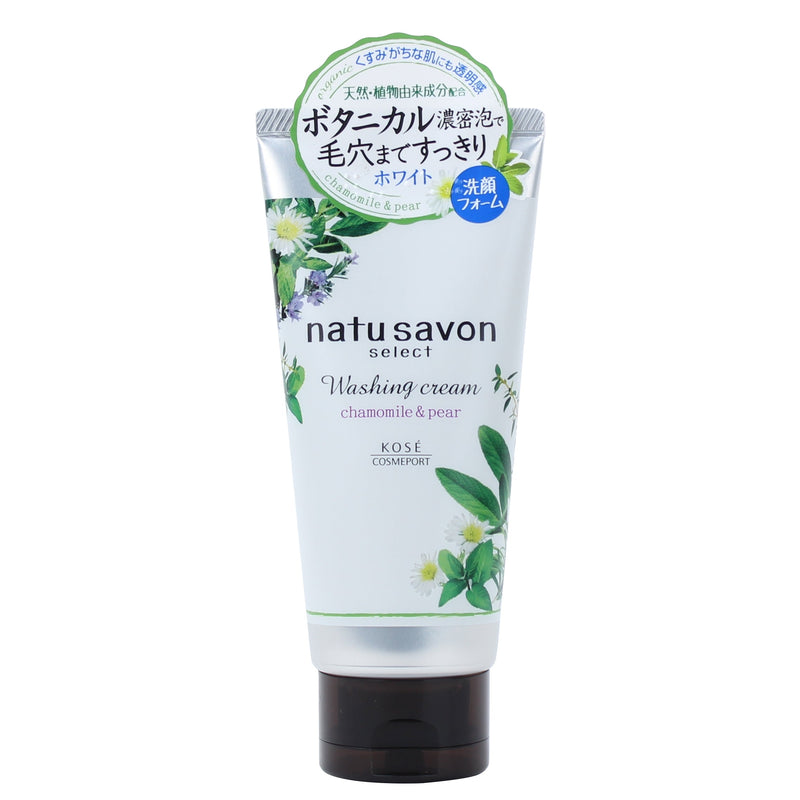 Kose Softymo Natu Savon Face Wash Cream (Camomile & Pear)