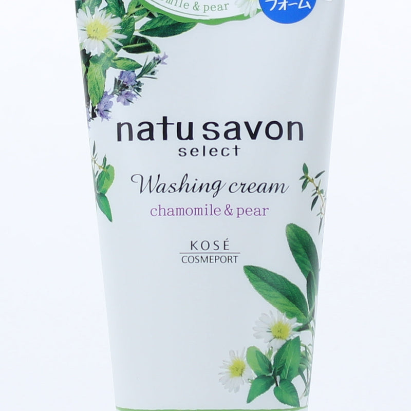 Kose Softymo Natu Savon Face Wash Cream (Camomile & Pear)
