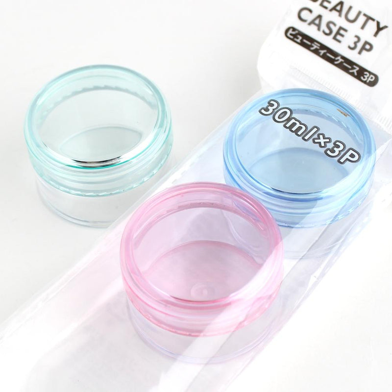 Cosmetic Jars (PK*GR*BL/3x0.3cm / 30mL (3pcs))