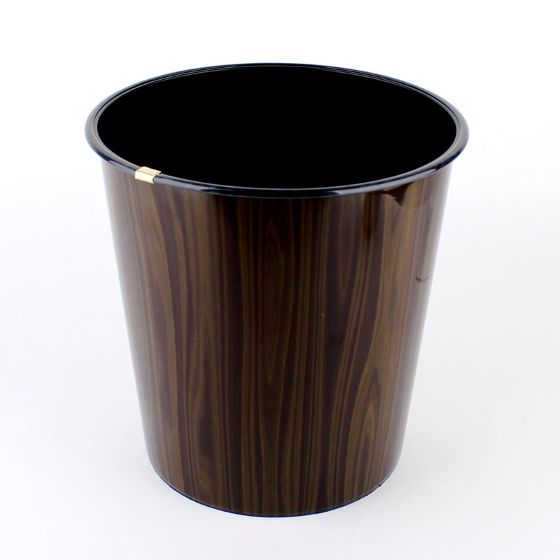 Garbage Bin (Round*Wood/BN*DK BN/5L)