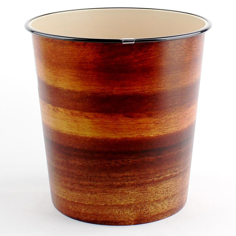 Dustbin (Polypropylene/PVC/Wood Grain/22cm/d.21.5cm / 5L)