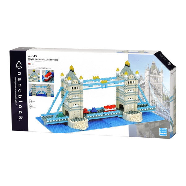 Nanoblock Landmark (Tower Bridge Deluxe Edition/World Famous/1700 pieces/Sz Inch: W12.58*H5.7*D4.72/Kawada)