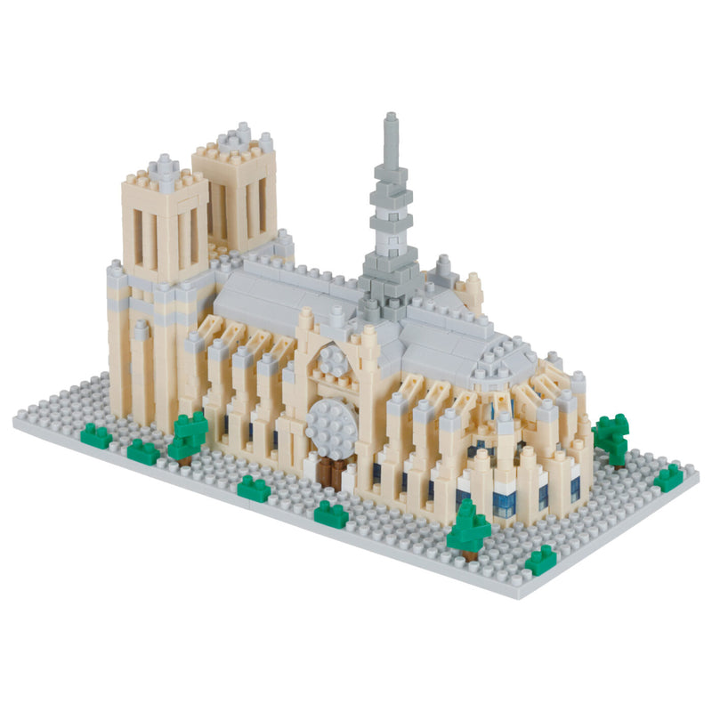 Nanoblock Landmark (Notre Dame Cathedral/Sight to See/1040 pieces/Sz Inch: W3.14*H3.62*D6.29/Kawada)